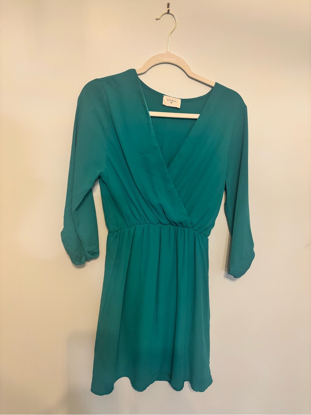 Teal Wrap-Front Women's Dress - Brand: Everly